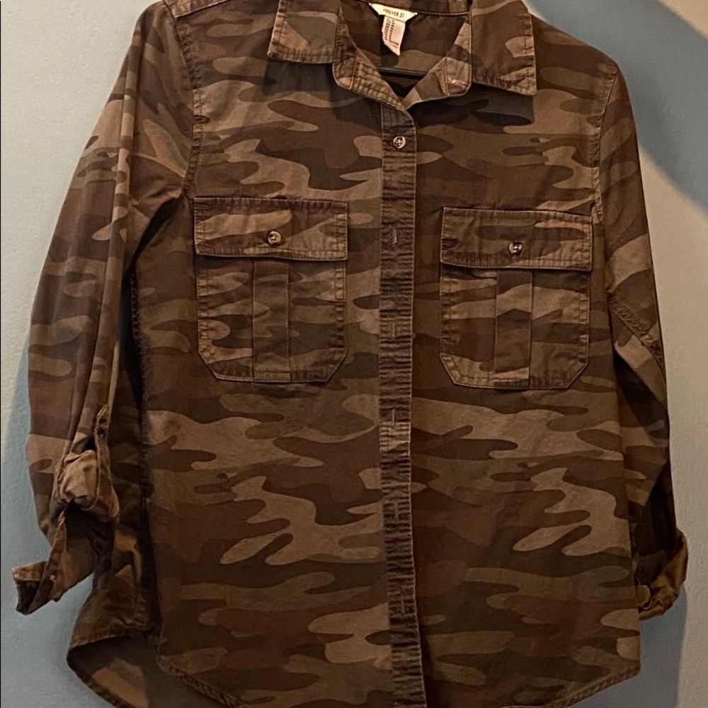 Women’s Army Camo Jean Jacket